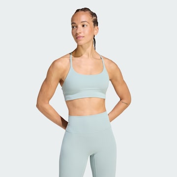 ADIDAS PERFORMANCE Bustier Sport-BH 'All me' in Grün: Vorderseite