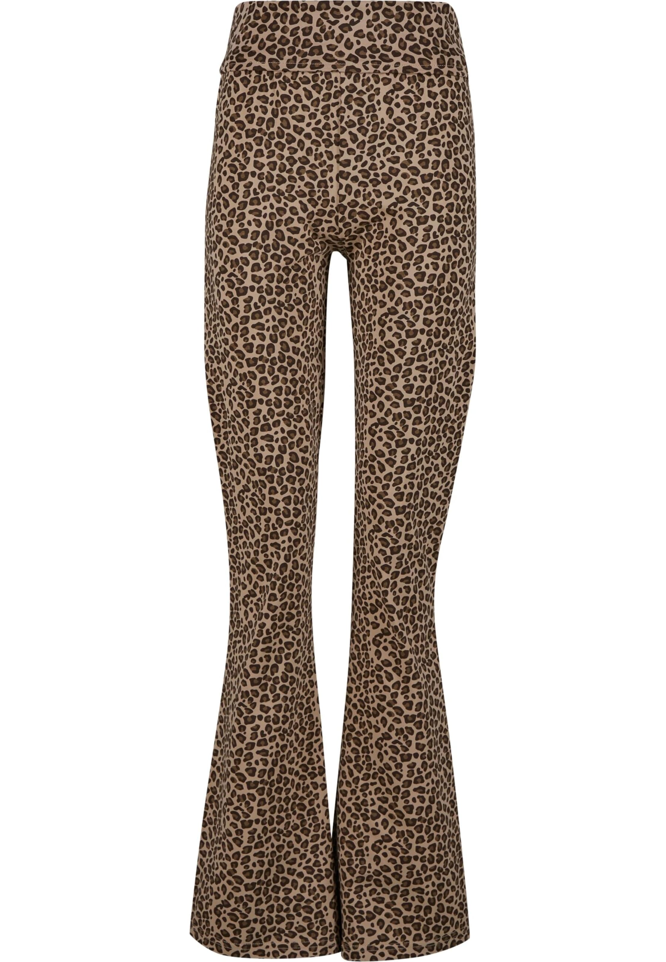 évasé Pantalon DEF en marron : devant