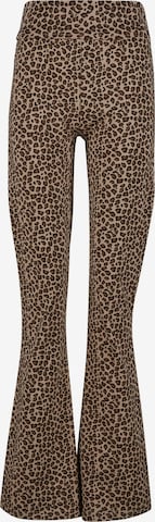 DEFFlared/zvonoliki kroj Hlače - smeđa boja: prednji dio