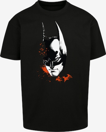 T-Shirt 'DC Comics Batman Arkham Bats Face' F4NT4STIC en noir : devant
