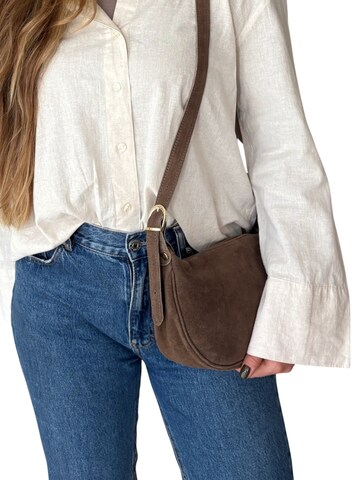 lePelou Shoulder Bag 'MINA' in Grey
