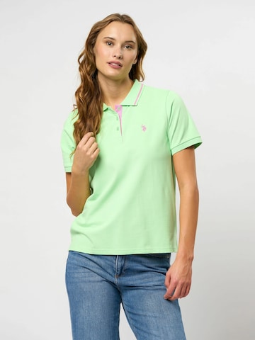 U.S. POLO ASSN. Shirt 'Holly' in Grün: Vorderseite