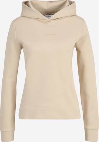 Sweat-shirt Calvin Klein en beige : devant