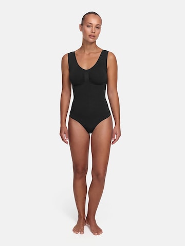 cfab (formerly creamy fabrics) Shapingbody 'Tank Bodysuit Sculpting Shapewear mit String' in Zwart