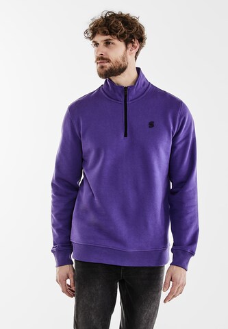 Street One MEN Sweatshirt in Purple: front