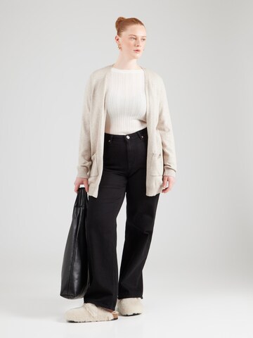 ONLY Carmakoma Knit cardigan 'CAREsly' in Grey