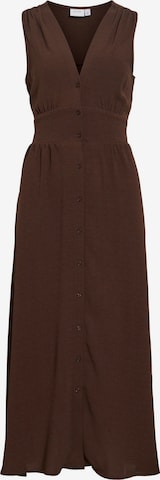 Robe-chemise VILA en marron : devant