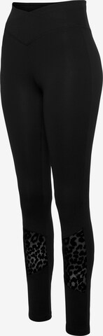 LASCANA ACTIVE Skinny Sporthose in Schwarz