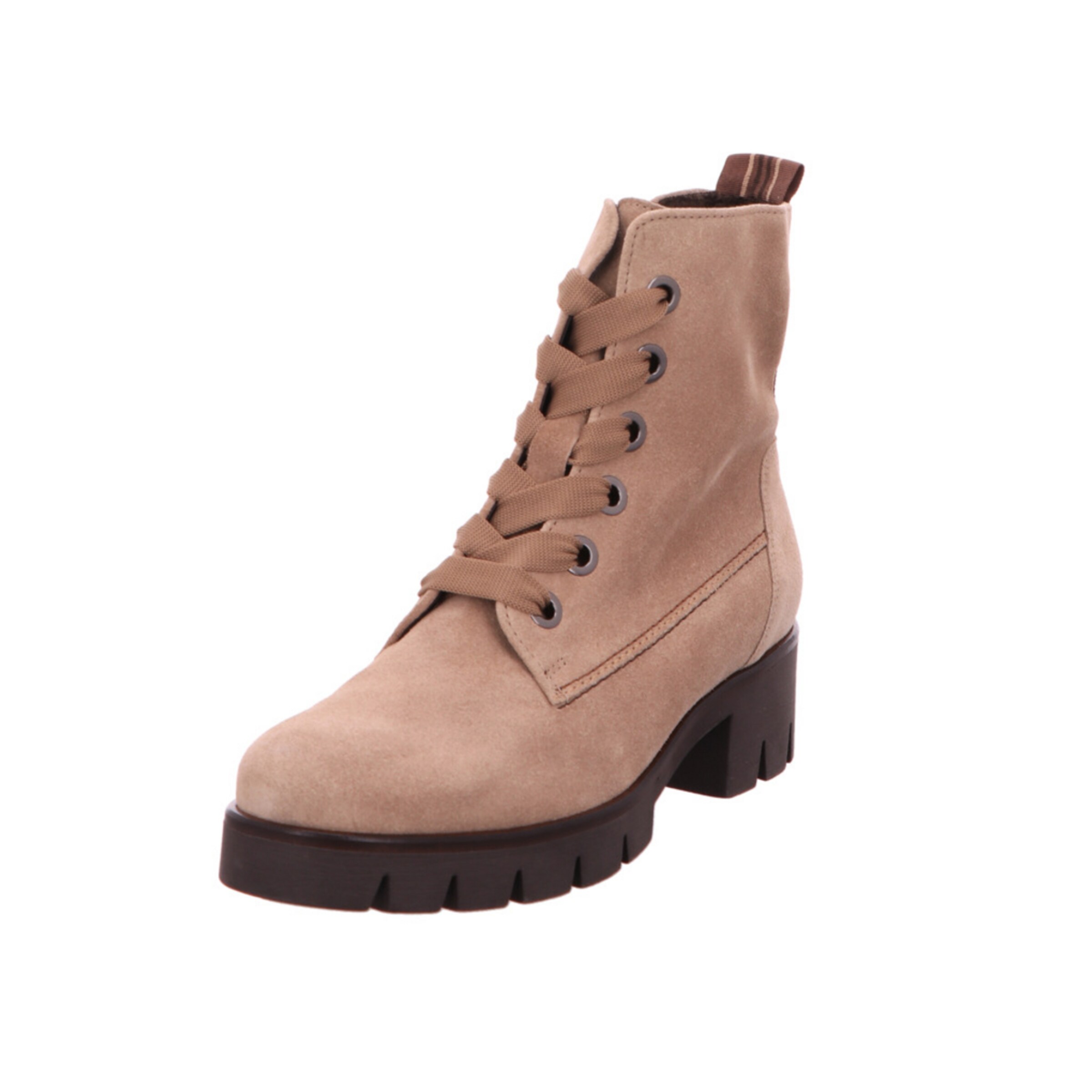GABOR Lace-up boot in Beige