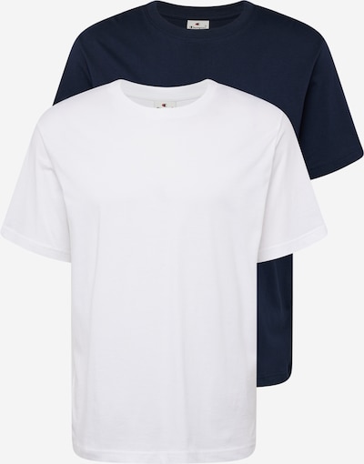 Marškinėliai iš Champion Authentic Athletic Apparel, spalva – tamsiai mėlyna jūros spalva / balta, Prekių apžvalga