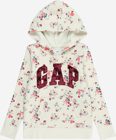 GAP Sweat-shirt en beige / bleu / vert / rouge, Vue avec produit