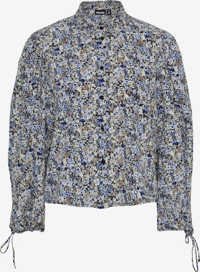 PIECES Bluza 'DIRASI' u ecru/prljavo bijela / plava / kameno siva / crna, Pregled proizvoda