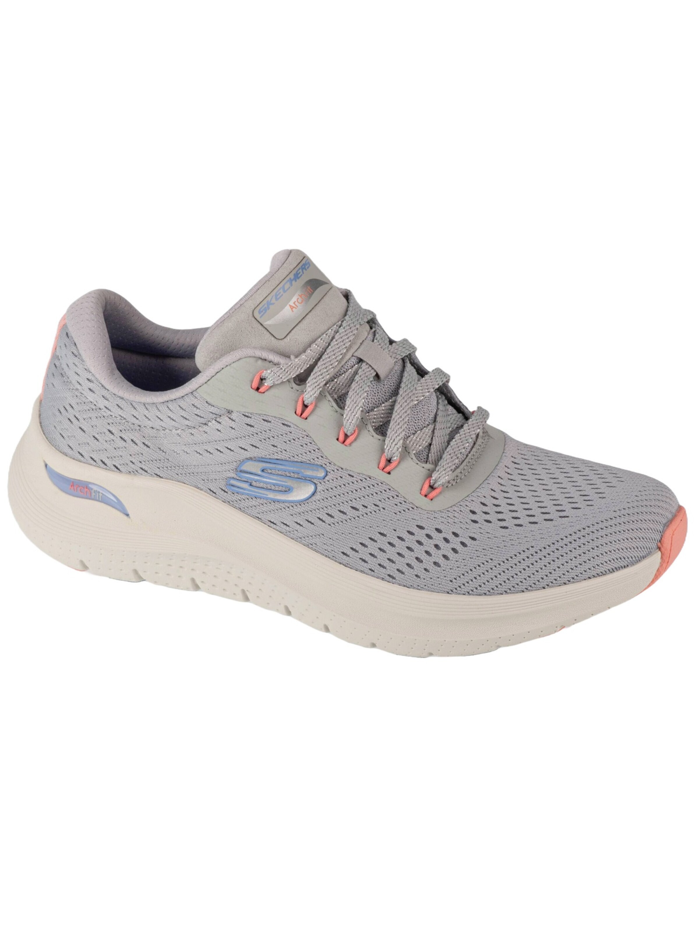SKECHERS Veterschoen 'Arch Fit  2.0' in Grijs: voorkant
