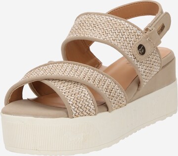 MUSTANG Sandal i beige: framsida