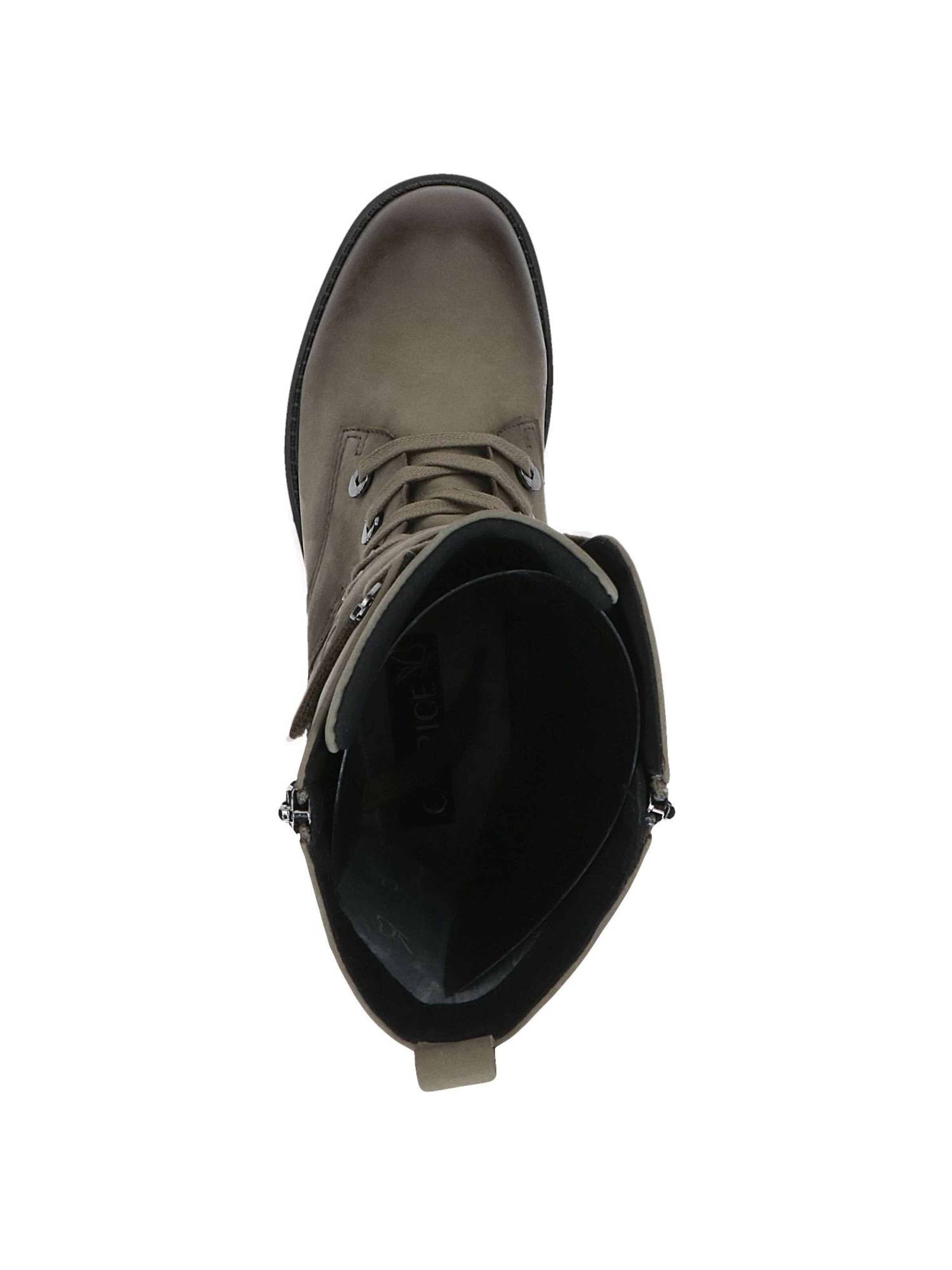 CAPRICE Lace-Up Ankle Boots in Green