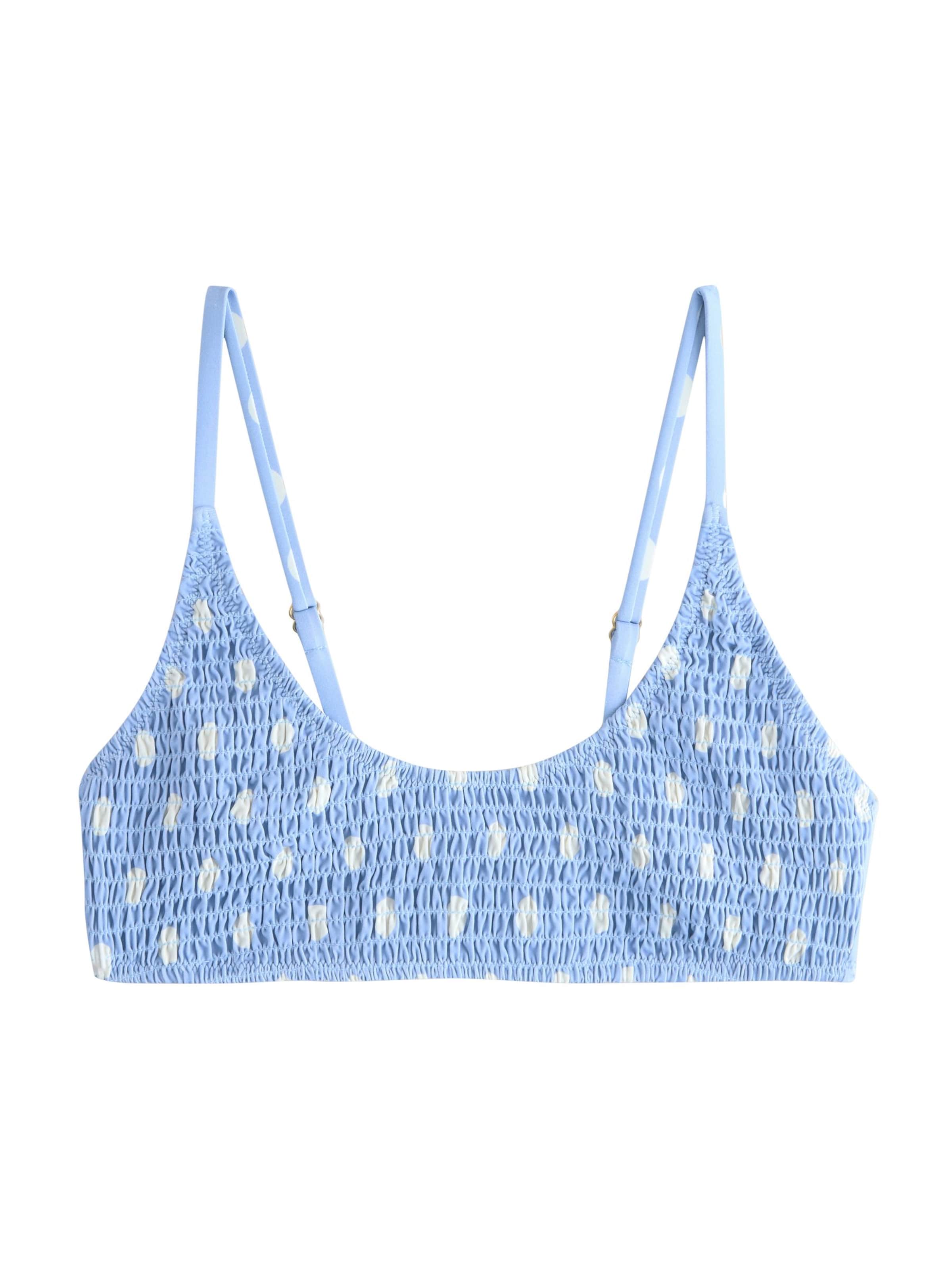 Next Bustier Bikini felső - kék: elől