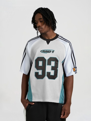 balts AND1 Sportiska stila krekls 'Respect The Game': no priekšpuses