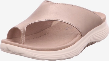 GABOR T-bar sandals in Beige: front