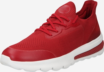 GEOX Platform trainers in Red: front