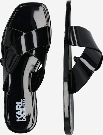 Karl Lagerfeld Klapki w kolorze czarny