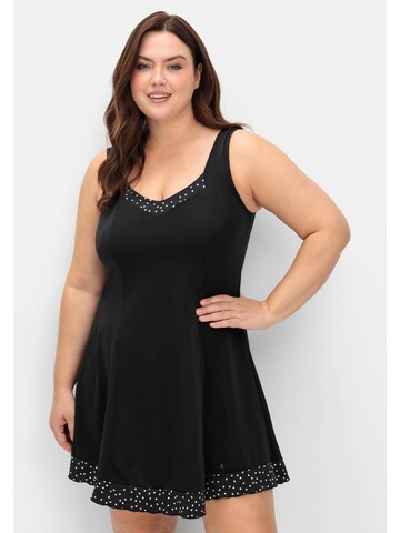 SHEEGO Obleka za kopanje | črna barva: sprednja stran