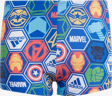 ADIDAS SPORTSWEAR Sportieve badmode 'adidas x Marvel’s Avengers' in Blauw: voorkant