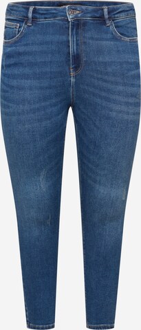 ONLY Carmakoma Skinny Jeans i blå: forside