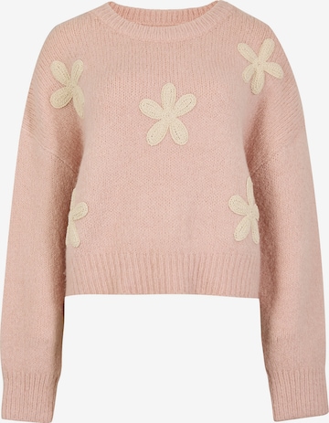 Apricot Pullover 'Daisies' in Pink: Vorderseite