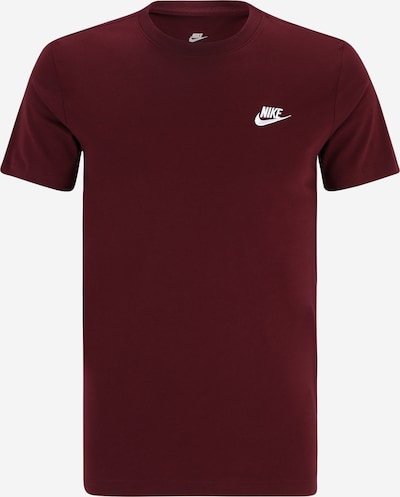Nike Sportswear Paita 'Club' värissä viininpunainen / offwhite, Tuotenäkymä