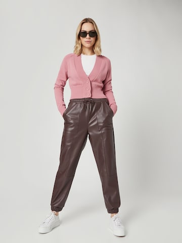 Guido Maria Kretschmer Women Tapered Trousers in Brown