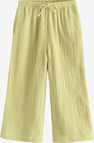 Next Wide Leg Housut värissä keltainen: etupuoli