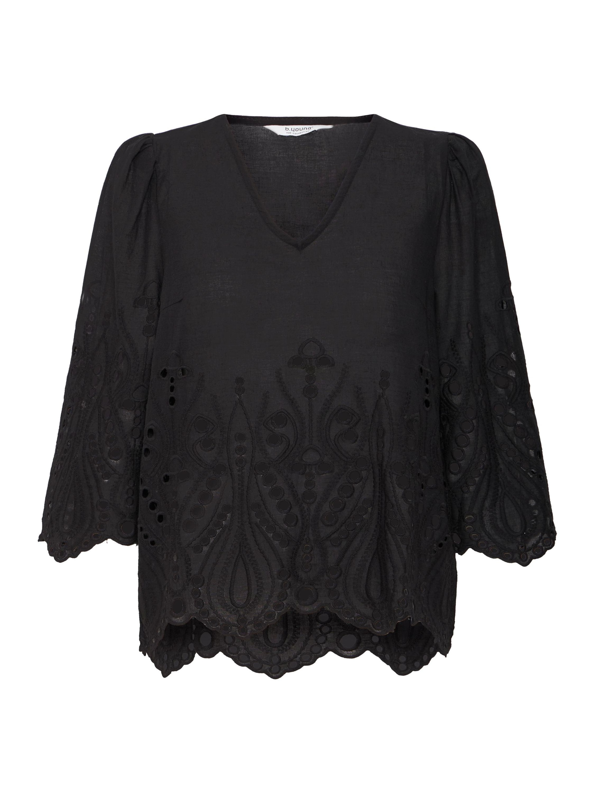 b.young Blouse 'Ingeliss' in Zwart: voorkant