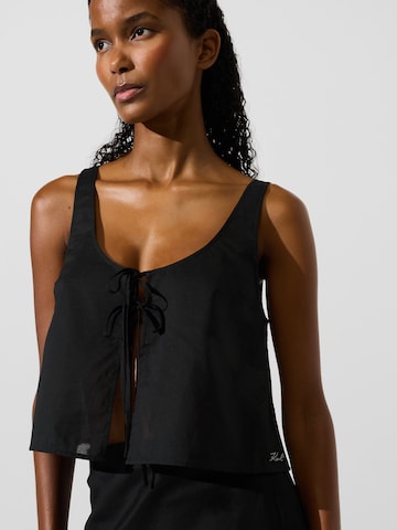 Karl Lagerfeld Top - Čierna
