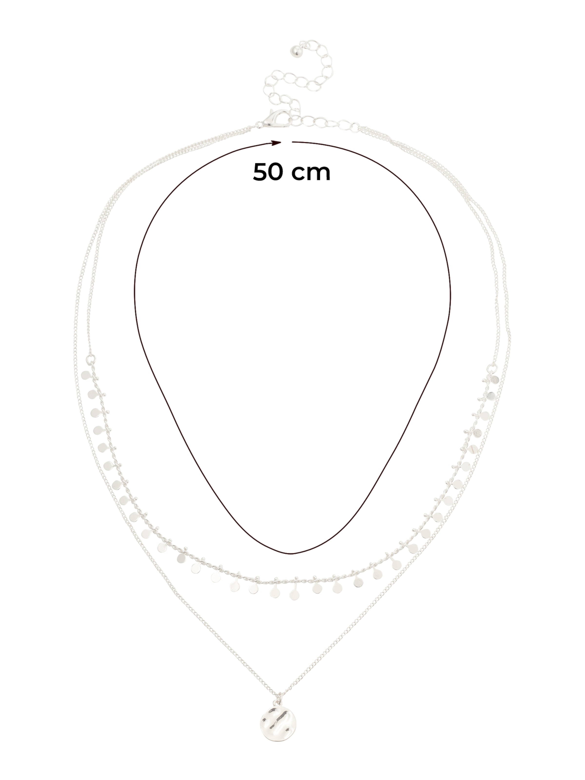 ABOUT YOU Necklace 'Theresa' in Silver