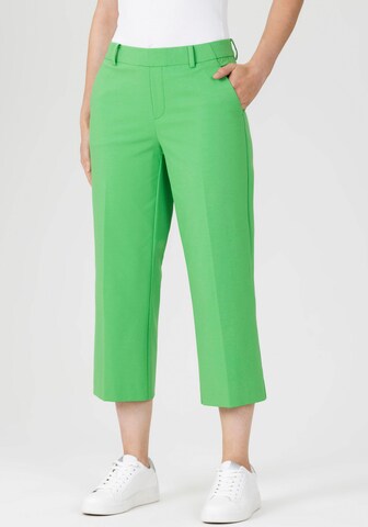 STEHMANN Regular Pleated Pants in Green: front