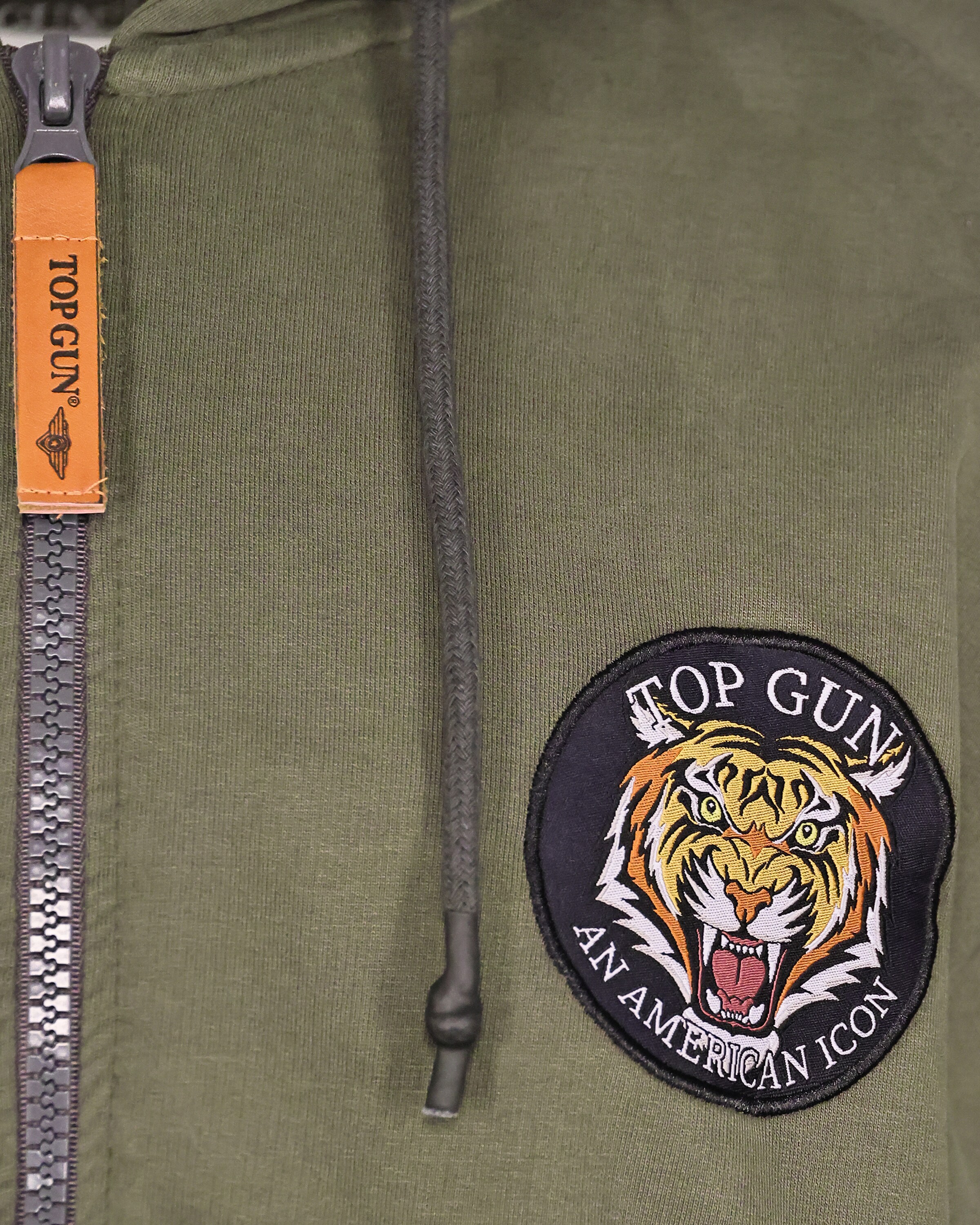 TOP GUN Sweatvest ' ' in Groen