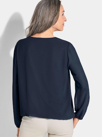 Goldner Bluse in Blau