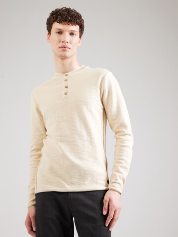 INDICODE JEANS Pullover 'Hoffmann' i beige: forside