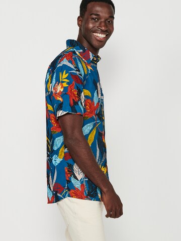 KOROSHI Regular fit Overhemd in Gemengde kleuren