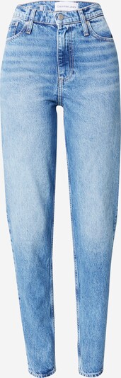 Calvin Klein Jeans Teksapüksid 'MOM Jeans' helebeež / sinine teksariie / valge, Tootevaade