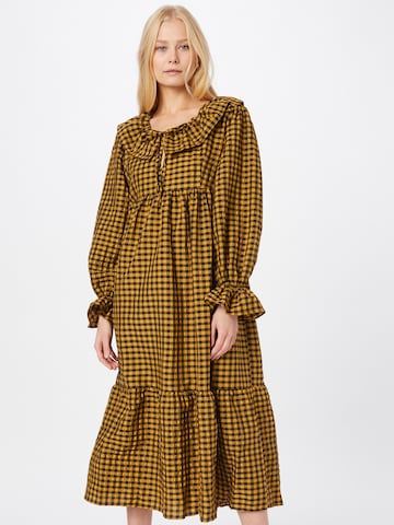 Damson Madder Shirt Dress 'GLORIA' in Yellow: front