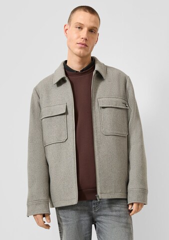 QS Between-season jacket in Brown: front