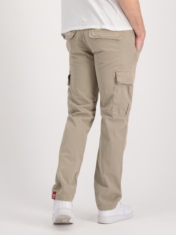 ALPHA INDUSTRIES Regular Cargo Pants 'Agent' in Beige