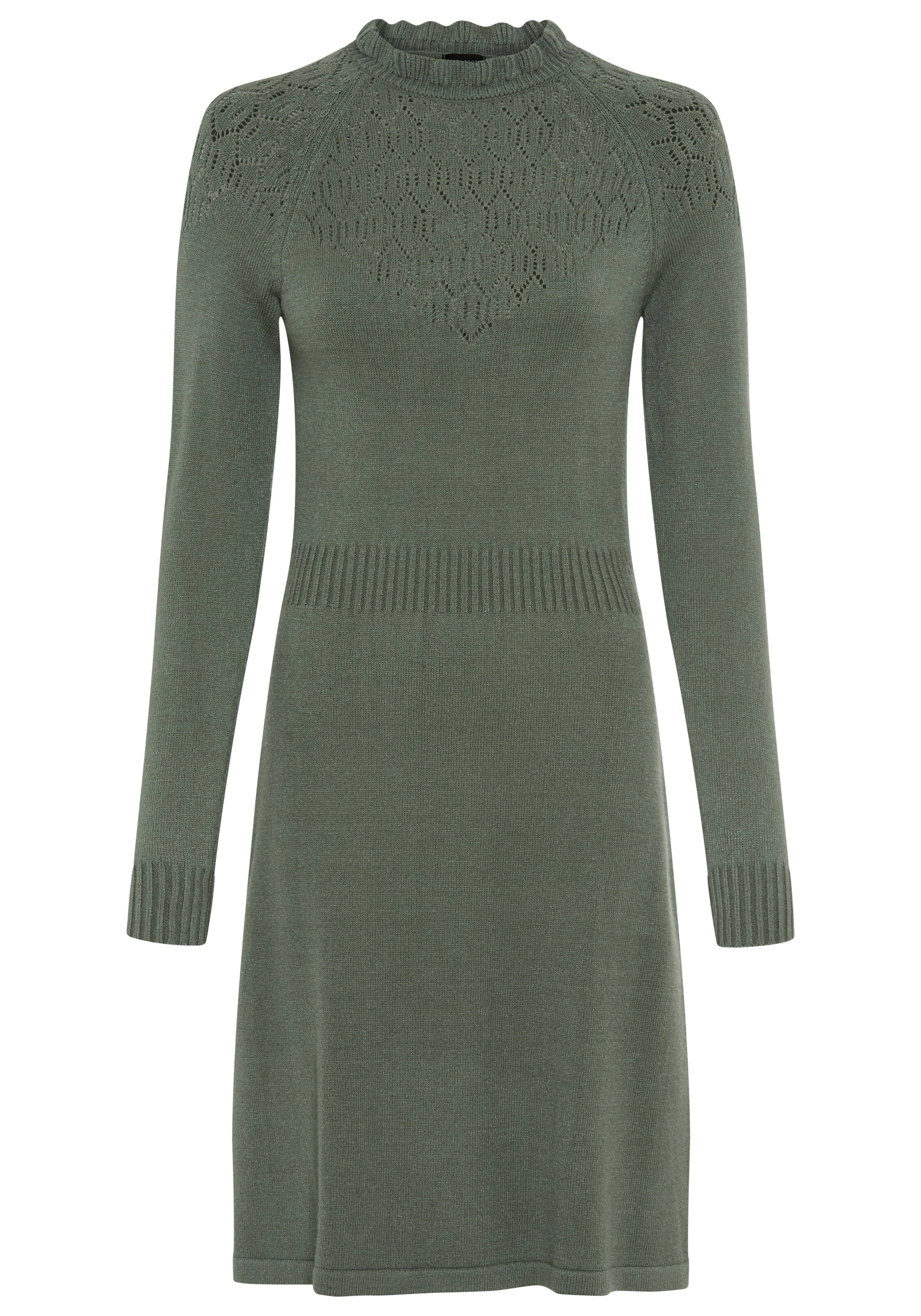 LAURA SCOTT Strickkleid in Grün: Vorderseite
