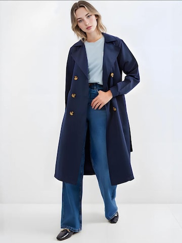 Bigdart - Sobretudo meia-estação em azul