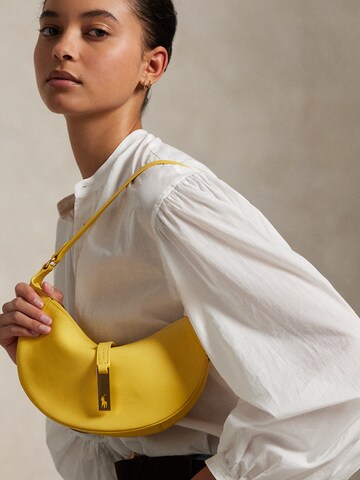Borsa a spalla di Polo Ralph Lauren in giallo