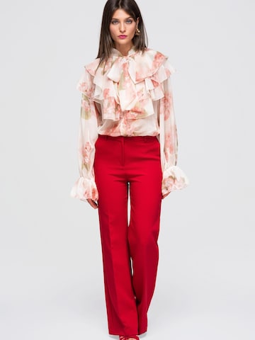 Ombre Blouse in Beige