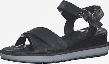 TAMARIS Sandal i svart: framsida