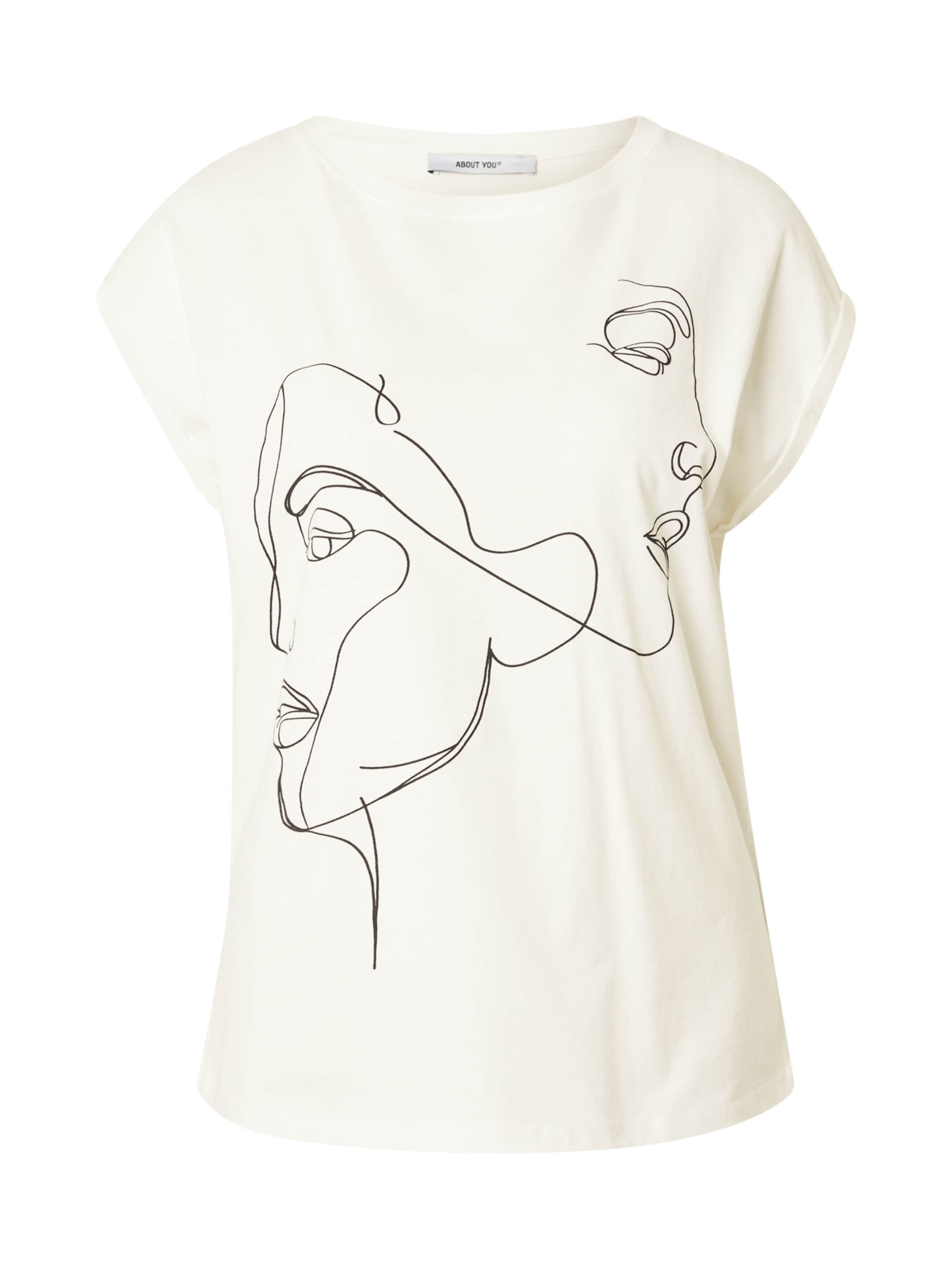 ABOUT YOU Tričko 'Dena' - Biela: predná strana