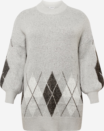 Noisy May Curve Sweater 'SIGRID' in Grey: front